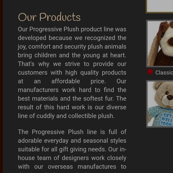 Progressive plush bear - Picture 5 of 8
